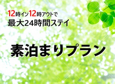 １２時イン１２時アウト☆最大２４時間利用可♪素泊りプラン